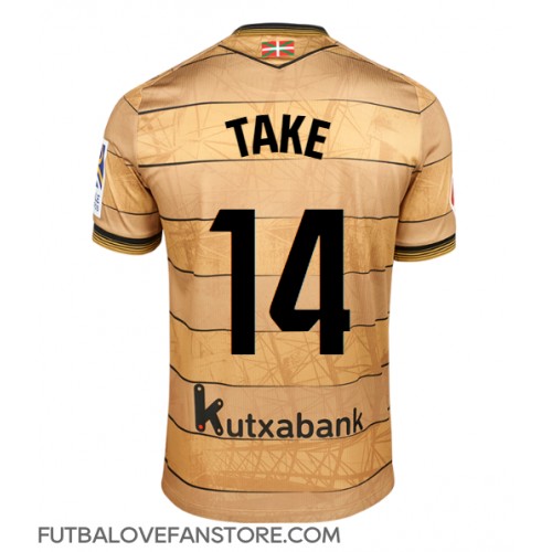 Real Sociedad Takefusa Kubo #14 Vonkajší futbalový dres 2024-25 Krátky Rukáv Real Sociedad Takefusa Kubo #14 Vonkajší futbalový dres 2024-25 Krátky Rukáv
